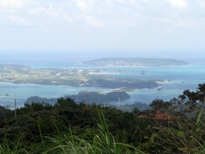 泊まった山の上のホテルからの眺め。