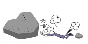 小石にはつまずくけれど、大きな岩にはつまずかない