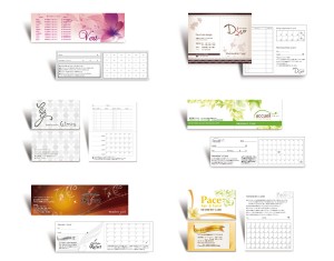 美容室ポイントカード二つ折りデザイン、美容室メンバーズカード、目的に応じて作成、売上アップ